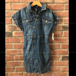 Free People denim dress never worn